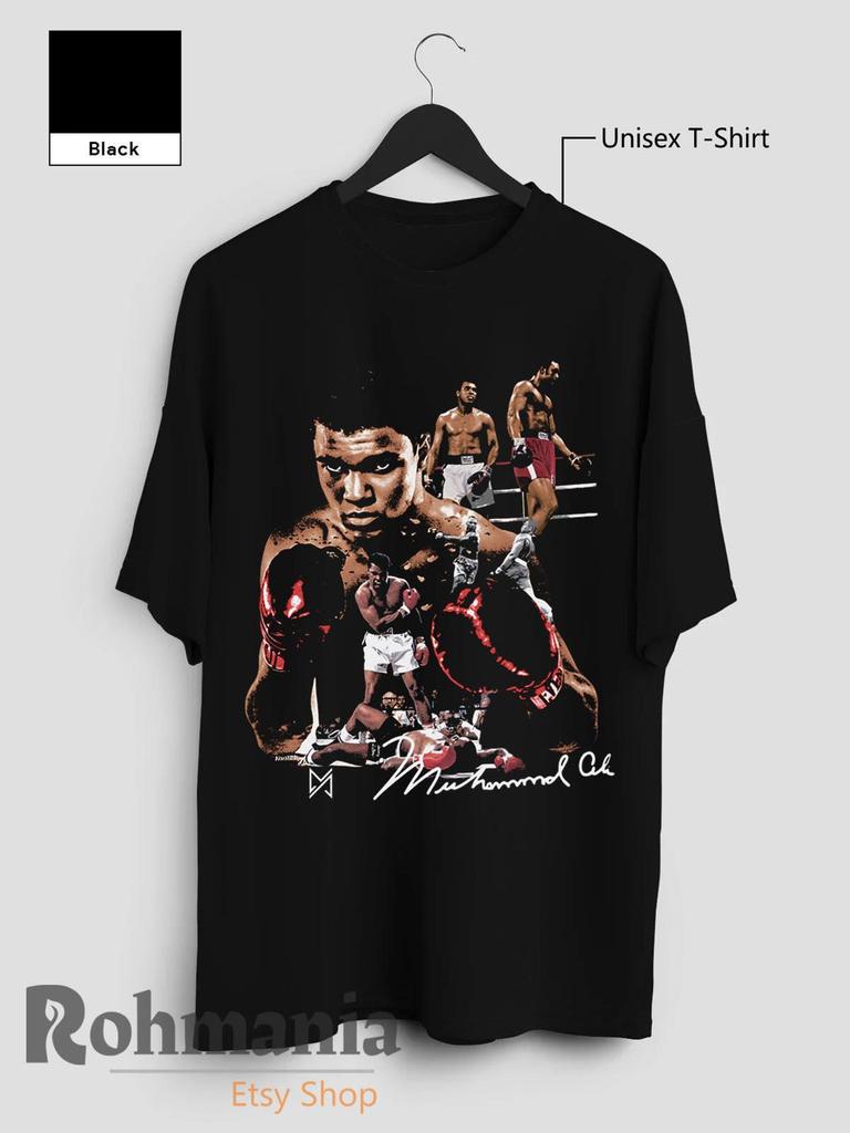 Muhammad Ali T Shirt, Goat Boxing Sport Shirt, Retro 90s Personalized Casual T-Shirt