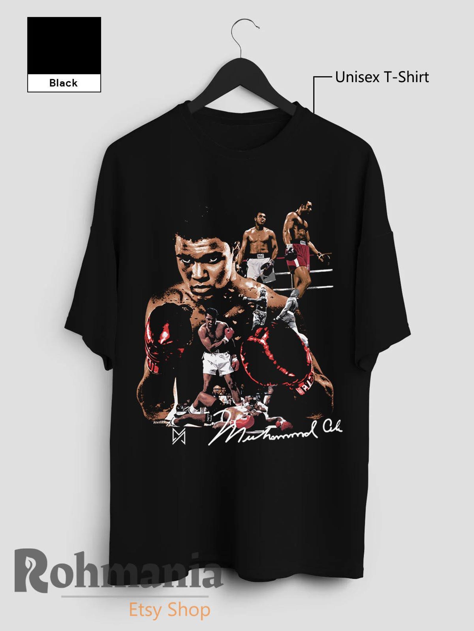 Muhammad Ali T-Shirt, Goat Boxing SporT-Shirt, Retro 90s Personalized Casual T-Shirt 4XL