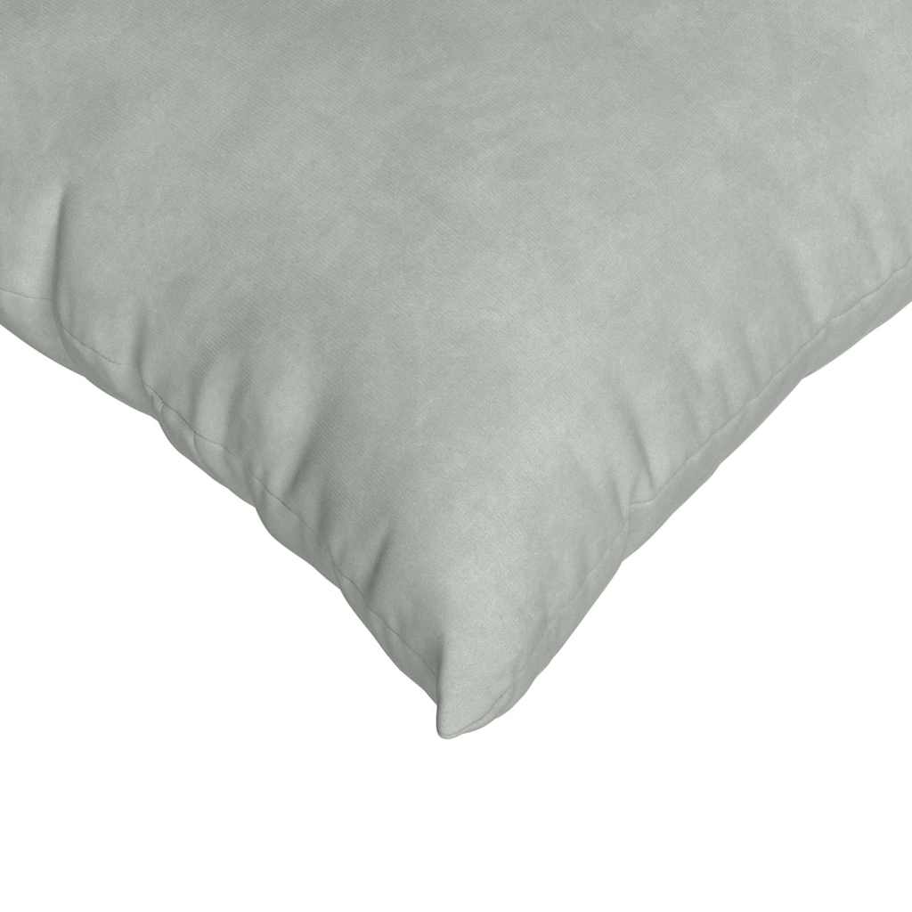 Sofa Cushions 2 Pieces Light Grey 45 X 45 Cm Cord Fabric