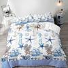 Seestern Bettwäsche-Sets für Jungen Mädchen Leichte Daunendecke Bezüge Schlafzimmer Dekor 2 Kissenbezüge 1 Bettbezug Ohne Bettdecke