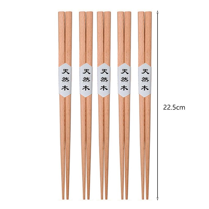 

5 Pairs Wooden Chopsticks Wood Chopsticks Set Japanese Sushi Chopsticks Korean Chinese Snack Food Chop Sticks Kitchen Tableware