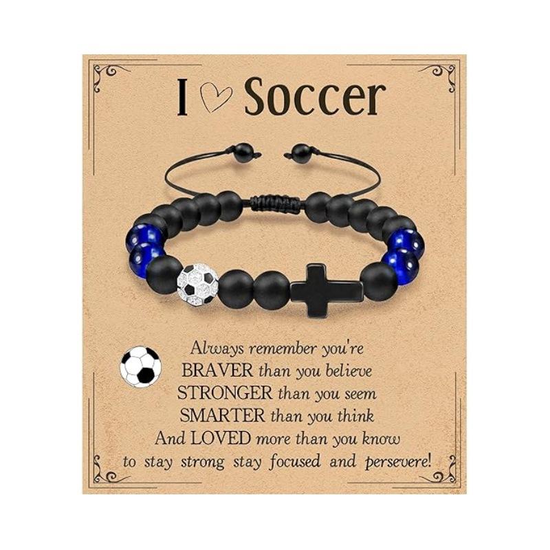 JYL TS Bracelet Sports  Ball Beads Charm Boosts Athletic Luck & Endurance