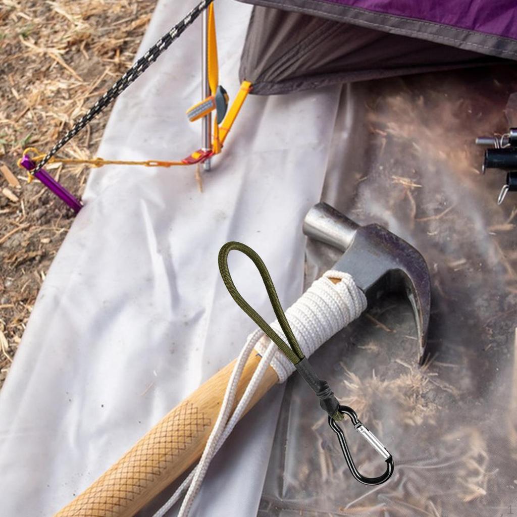 Bungee Cord with Alloy Carabiner Hook, Short Canopy Ties for Tents And Wire Racks in Outdoor