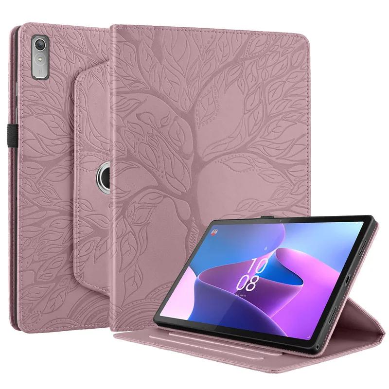 Für Lenovo Tab P11 Gen 2 Gen2 Hülle 11,5" Prägung 360° drehbarer Ständer Tablet Funda für Lenovo Tab P11 2. Generation Tb350fu Tb350xu Hülle