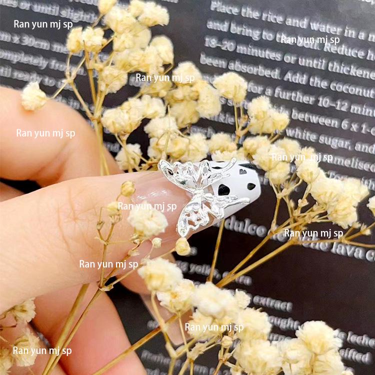 3D Alloy Hollow Butterfly Nail Art Jewelry