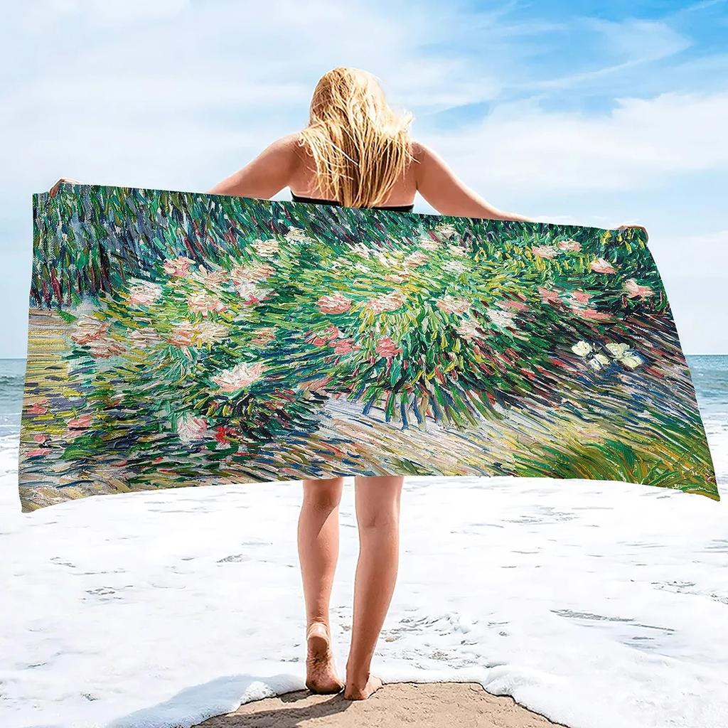 Starry Night Sand Free Beach Towels Absorbent Oversized Bath Towel Large Size Hand Towels for Swimming Bathroom Pool