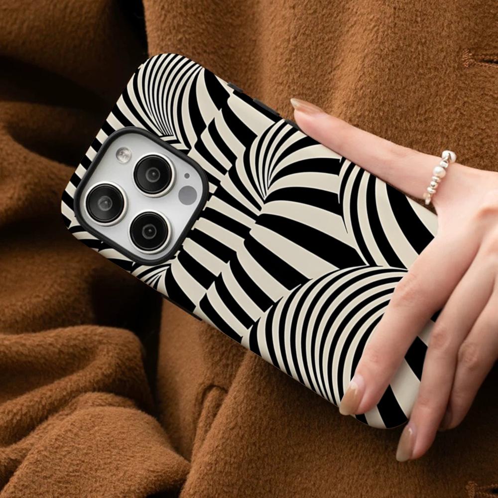 Bauhaus Exhibition Art Phone Case For IPhone 16 15 14 13 12 11 Pro Max Plus Samsung S24 S23 Ultra Glossy HD Hard PC Cover