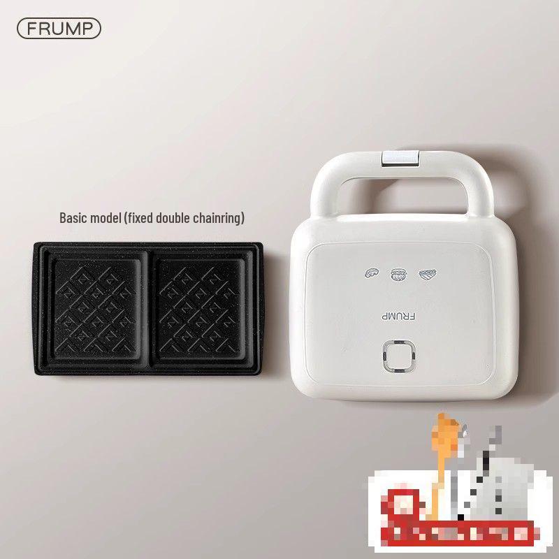 Double-Plate Breakfast & Waffle Maker: Multi-Functional Sandwich & Bread Machine for Home Use. Default