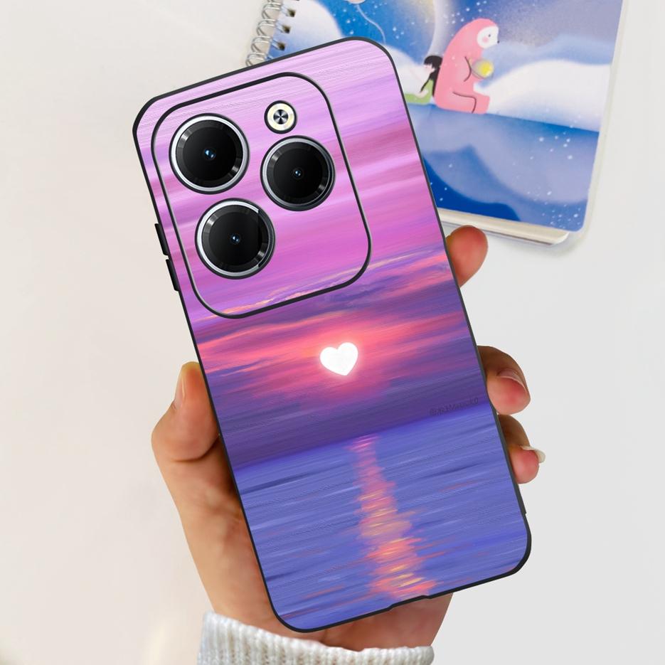 For Infinix Hot 40 Pro Case X6837 Cute Fashion Cover Soft Silicone Phone Case For Infinix Hot 40i Hot40 Pro Hot40i Fundas Bumper