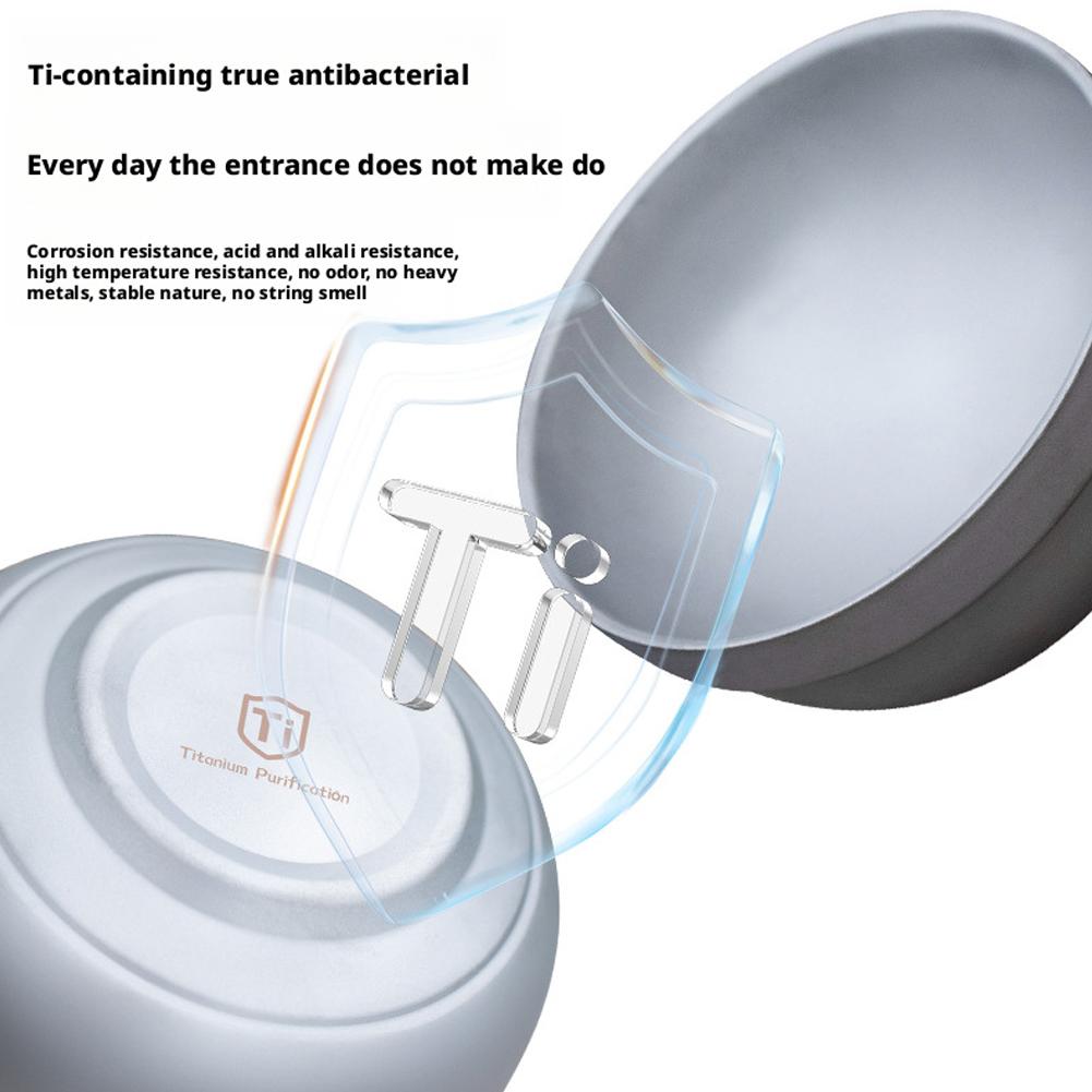DurableTitanium Camping Bowl Pure Heat-Resistant Lightweight For Outdoor Camping Travel BBQ Picnic Backpacking Accessories