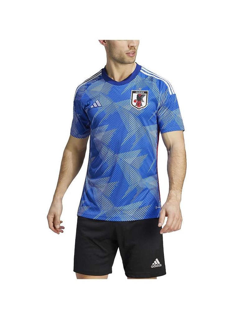 Adidas Fußball Kurzarm Trikot Japanische Nationalmannschaft Damen 2022 Heim Authentisch MKD20 Herren Japanisch Blau (HS9764) S