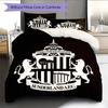 Sunderland AFC Pattern Bedding Home Decoration Birthday Gift (1 * duvet cover + 2 * pillowcase, without core)