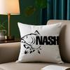 NNash Fishing logo Pillow Case Short Plush Print Cushion Cover Square Throw Pillow Covers Sofa Home Decor
