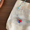 Various Fruit Pendant Necklace Rice Beads Pear Necklace Cute Persimmon Jewelry  Gift