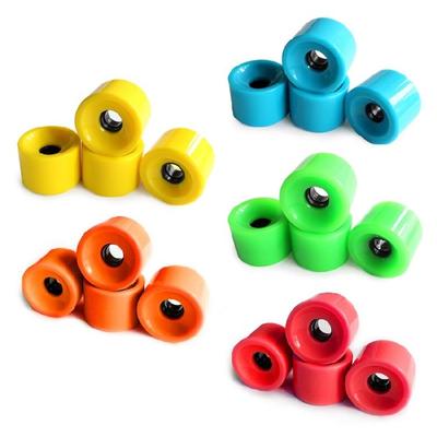 4 Stück Rollschuh Skateboard Rad mit Lager 78A Longboard Räder