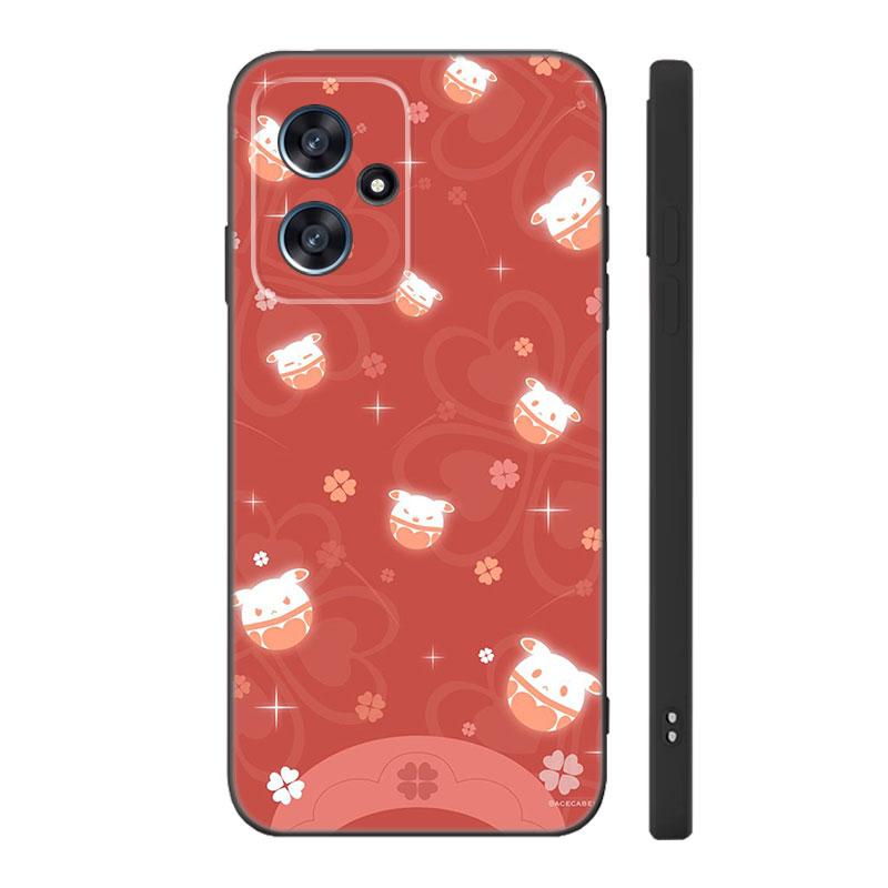Genshin Impact Logo Black Silicone Phone Case For Xiaomi POCO X3 X4 NFC F3 F4 GT F5 M3 M4 M6 X5 X6 Pro 5G C55 C65 M5