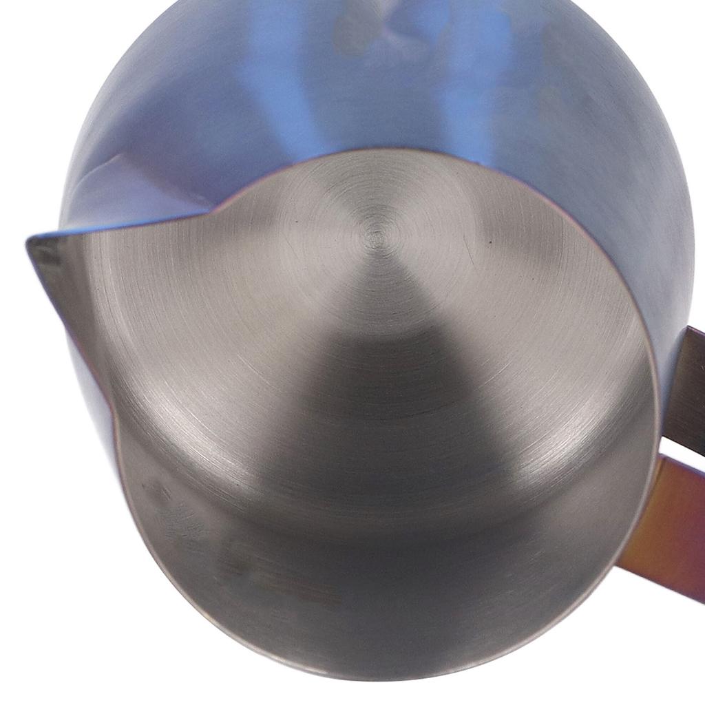 Frothing Pitcher Eagle Spout Prevent Spilling 304 Stainless Steel Frother Cup with Handle for Milk Coffee 420ml