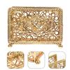 Porte-serviettes rétro en métal vertical pour bureau, porte-mouchoirs de table design carré ajouré, présentoir de rangement de papier pour restaurants, dîners, bureaux