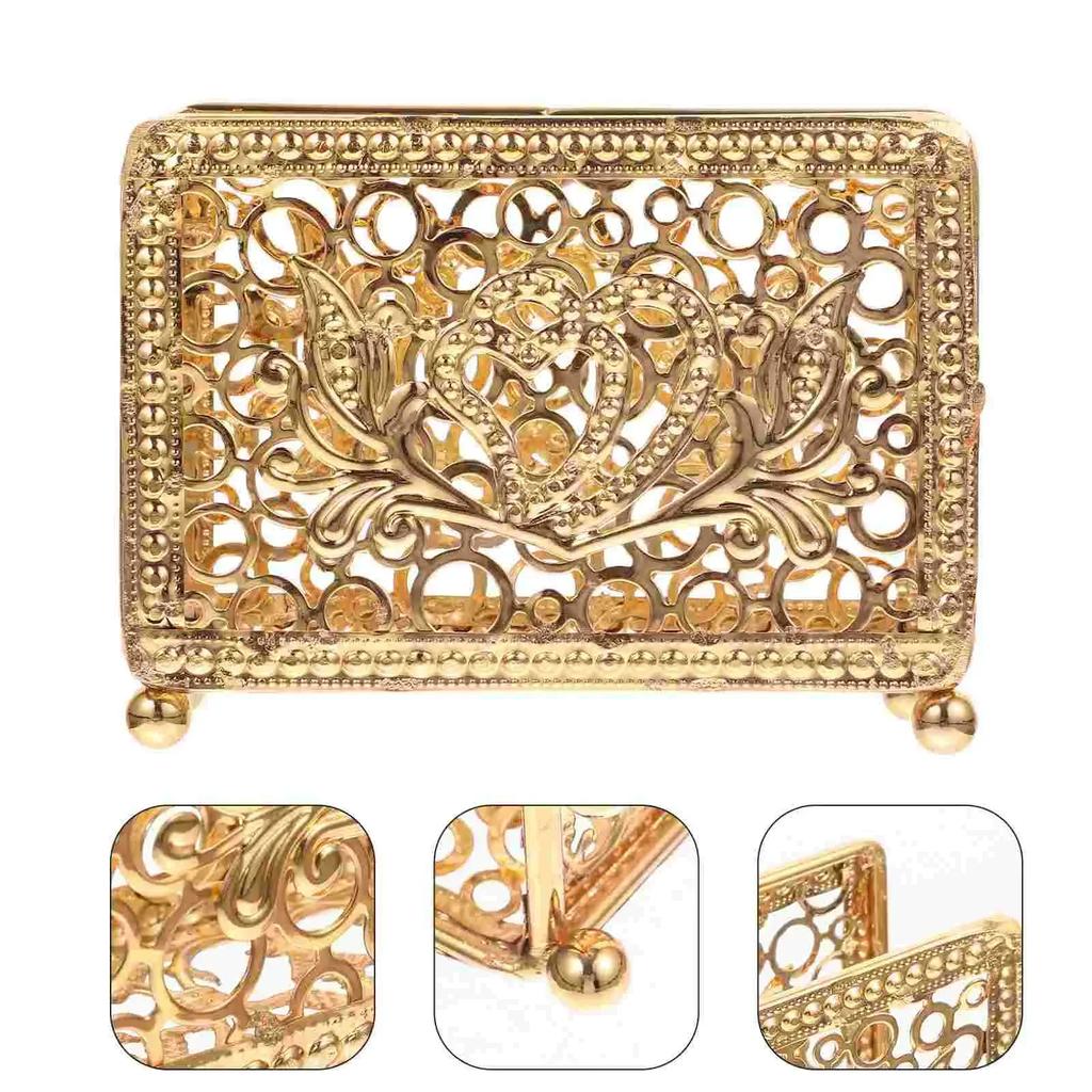 Porte-serviettes rétro en métal vertical pour bureau, porte-mouchoirs de table design carré ajouré, présentoir de rangement de papier pour restaurants, dîners, bureaux