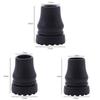 2pcs Rubber Crutch Cane Bottom Pads Anti-Skid Trekking Pole Bottom Cover  Hiking