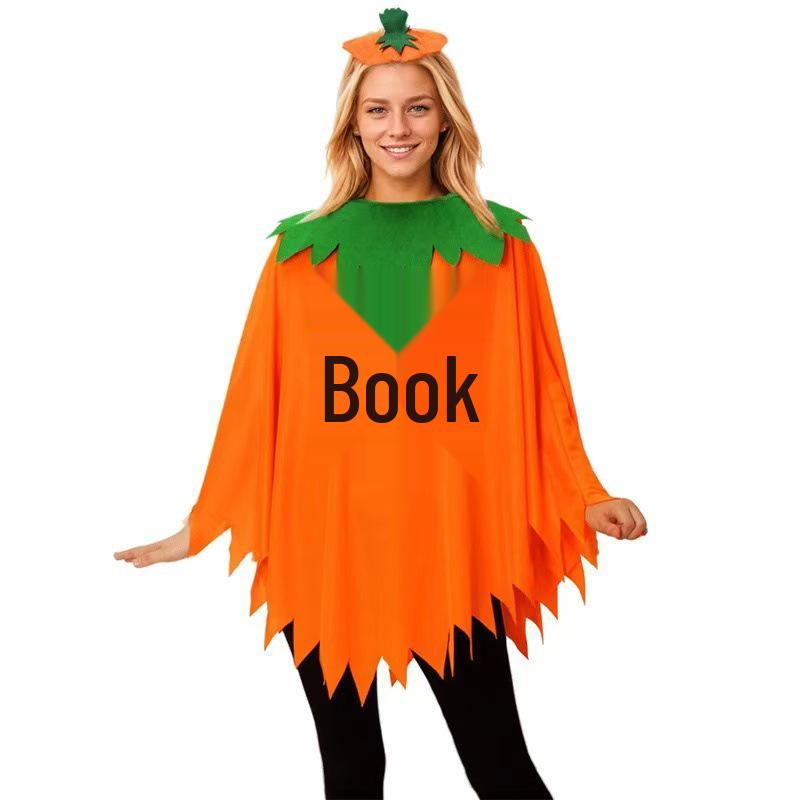 Mantello di Zucca di Halloween Unisex per Cosplay e Feste