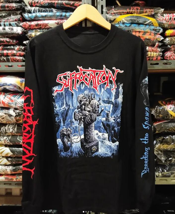 SUFFOCATION BREEDING THE SPAWN Long Sleeve Adult Full Size TS696 XXXXL