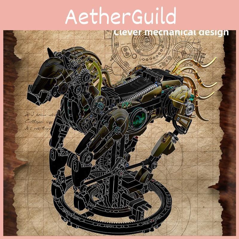 Diy Horse Mechanical Puzzle Building Blocks With Abs Plastic For Gift Kids