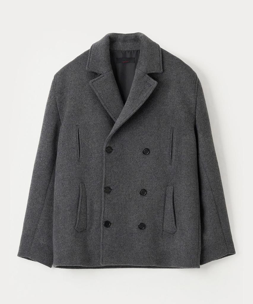 Anytime Loreak Anemone Pea Coat - Charcoal