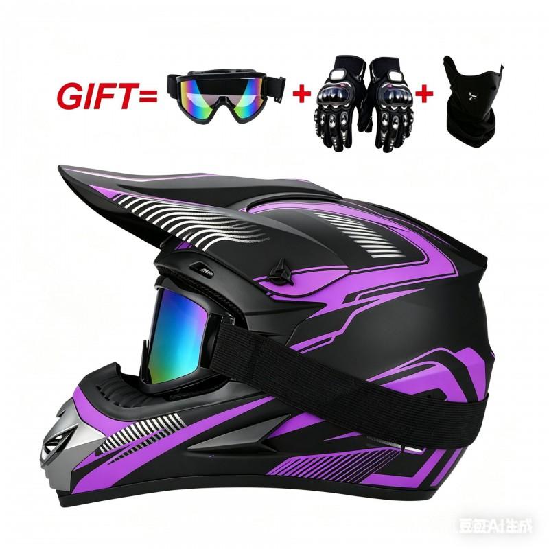 Full Face Mountain Bike Helmet Downhill Cycling ATV Dirt Youth Adult ABS Safety Gear