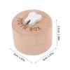 3D Original Wood Carved Tooth Keepsake Box | Cute Tooth Storage Box, Minimalist Design, Made of Natural Beech Material