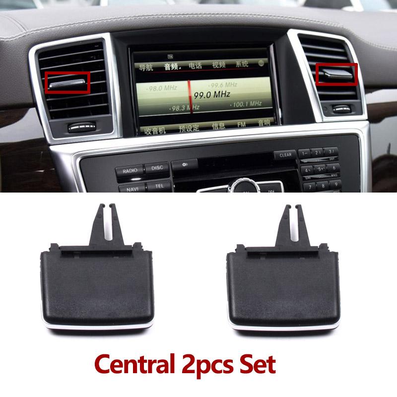 Front Left Right Air Conditioner Chromed AC Vent Grille Outlet Cover Replacement For Mercedes Benz W166 W292 ML GL GLE GLS Class
