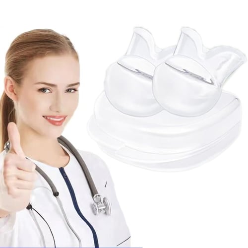 

Anti-Snoring Tongue Mouthpieces, 2 Pieces, Tongue Fita, Snoring Relief, Improves Sleep Quality, Noise Reduction, Prevents Snoring, Prevents Mouth Brea