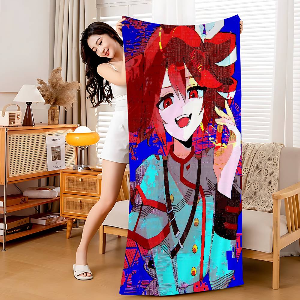

Popular Virtual Singer Kasane Teto Big Microfiber Beach Towels Quick Dry Towel Sand Beach Towels Pool Towel For Travel Pool Yoga W40*H60(CM)