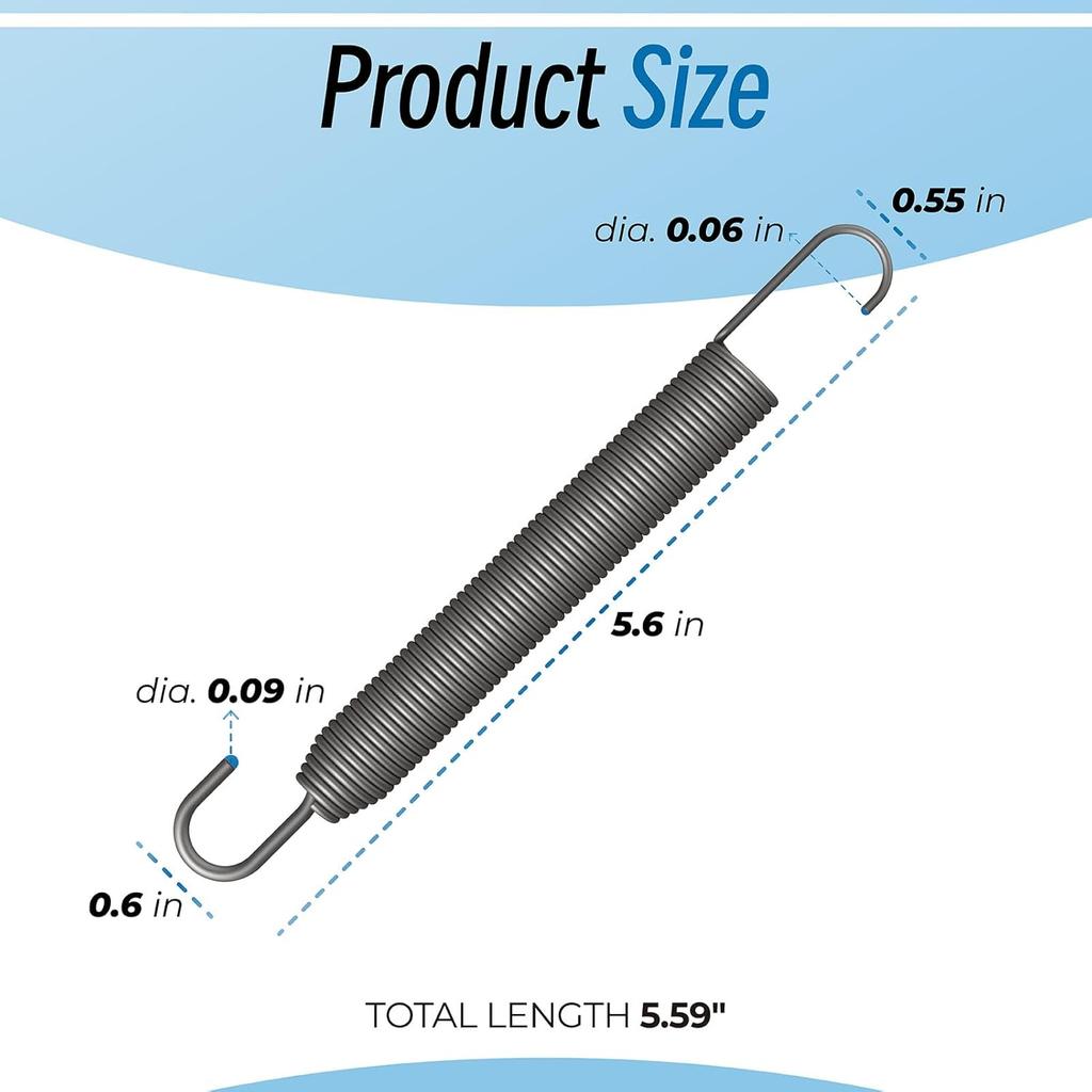 08300538 Swivel Hook Extension Spring, Snowblower Spring Compatible with Ariens SNO-Thro ST824E ST1027LE ST1130DLE ST924DLE Models