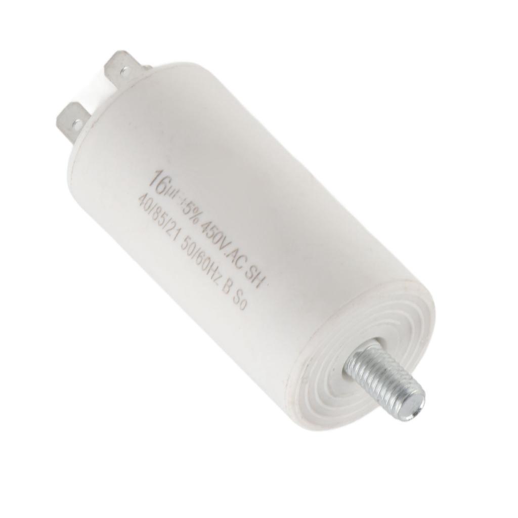 Capacitor de Partida CBB60 Cilíndrico de Inserção Dupla Capacitor de Motor para Máquina de Lavar Eletrodomésticos 450V 16uf