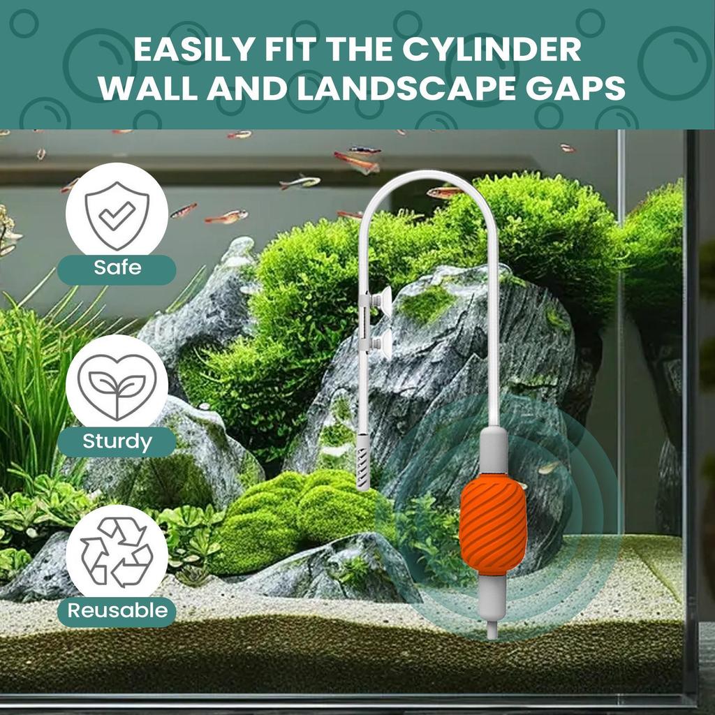 Aquarium Siphon Kiesreiniger Aquarium Staubsauger Siphon Für Aquarium Wartung Wassertierumgebung Haustierpflege Regelmäßige Reinigung