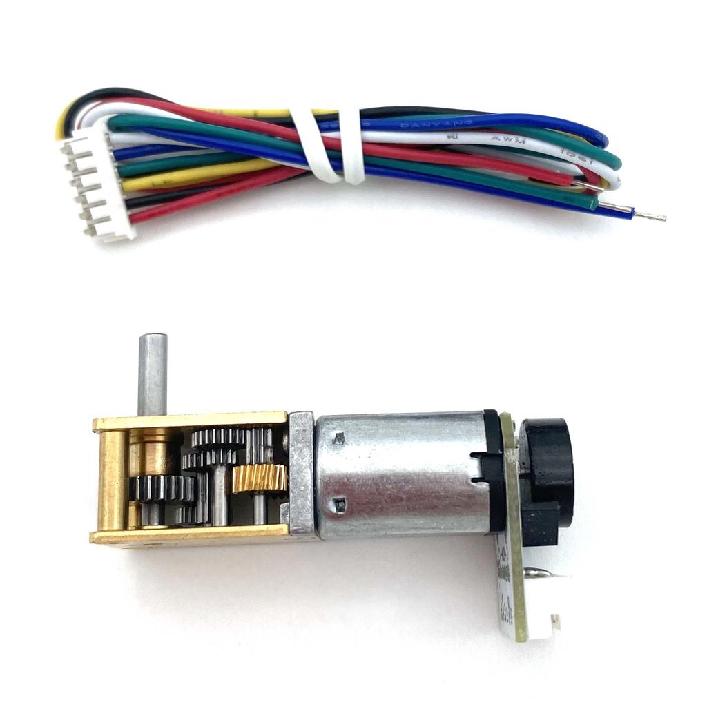1218 N20 Worm Gear Motor Encoder DC 3V 6V 12V Single Dual Shaft Geared Motor Electric Mini Micro Low Speed Metal Gear Motor