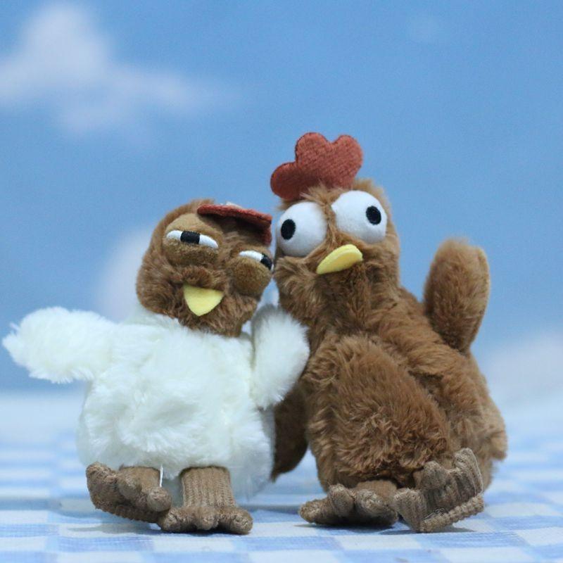 Adorable Plush Chicken Keychain Cute Cartoon Chick Stuffed Animal Pendant Toy