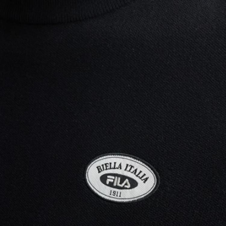 Fila Original Fashion Casual Comfortable Short Pullover Knit Sweater Women Sweater Black F51W449401F-BK