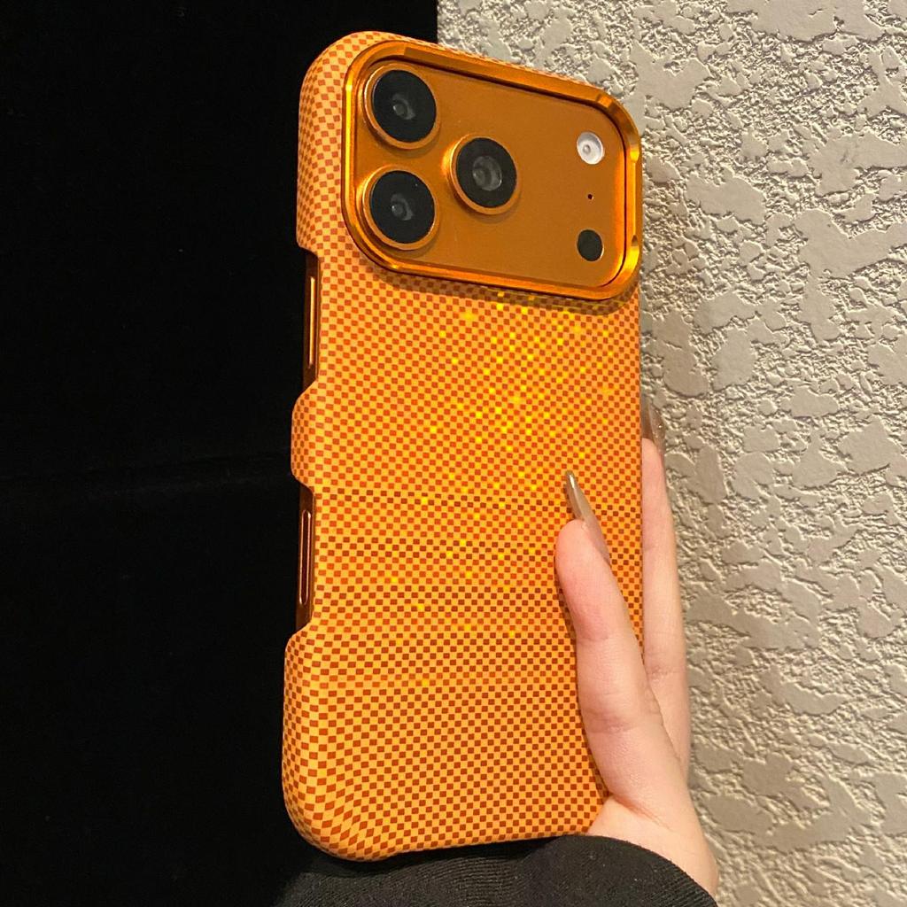 Kevlar Pattern Strong Magnetic iPhone 17 Case, Carbon Fiber Multi-color Magsafe Compatible with 16/15/14 Pro