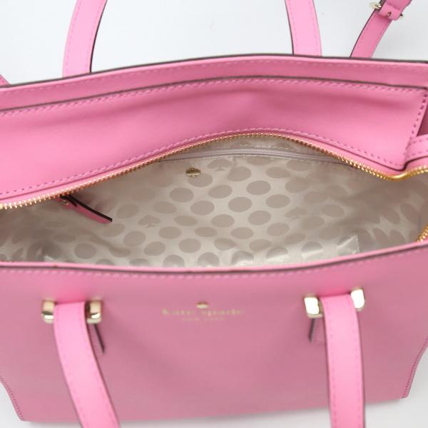 Kate Spade With Shoulder Strap Leather Handbag Leather Pink Women Used
