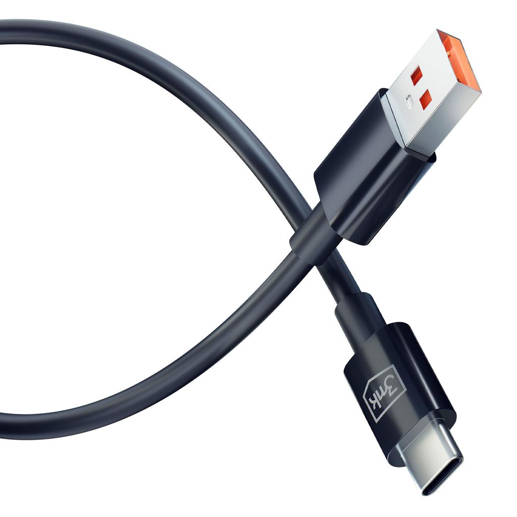 Accessories - 3Mk Hyper Cable A To C 1.2M 5A Black