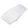 100pcs Small Mesh Bags Drawstring Sheer Organza Bags for Candy Weeding Jewelry White