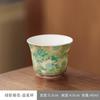 High-grade silver underglaze color kung fu tea set household living room ceramic teapot teacup annual gift