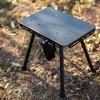 Portable Folding Stool Lightweight Aluminum Oxford Fabric Seat Cushion 330.7lbs Load Bearing Fishing Camping Chair for Hiking