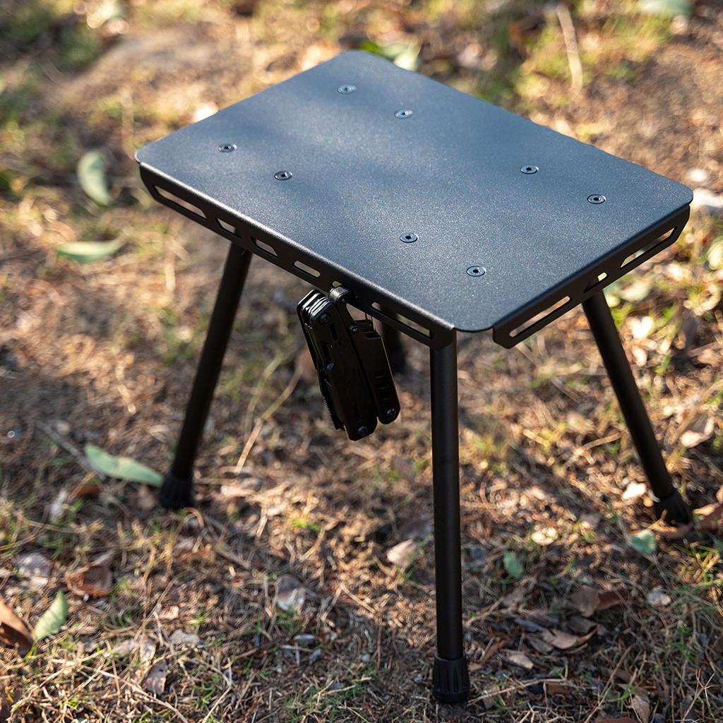 Portable Folding Stool Lightweight Aluminum Oxford Fabric Seat Cushion 330.7lbs Load Bearing Fishing Camping Chair for Hiking