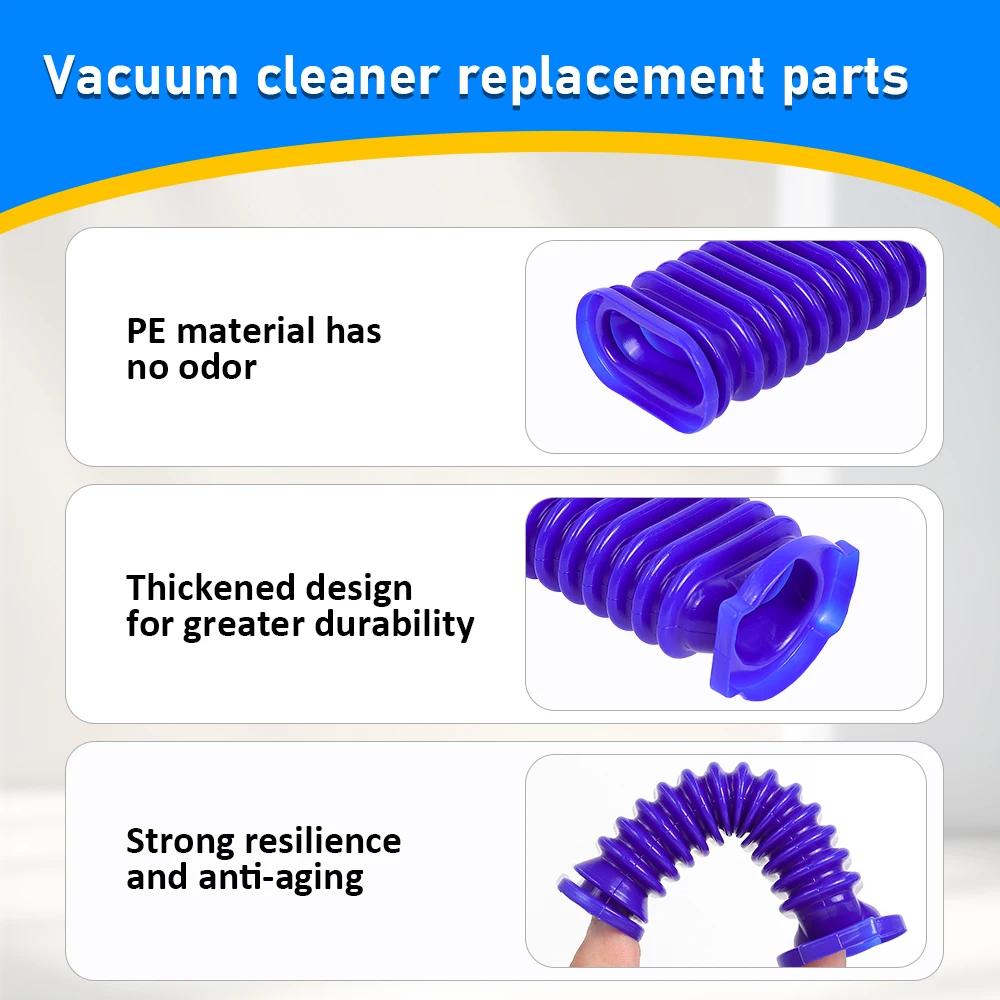 Suction Hose Parts for Dyson V7 V8 V11 V11 Vacuum Cleaner Blue Hose Flexible Soft Roller Soft Rubber Hose Tube Replacement