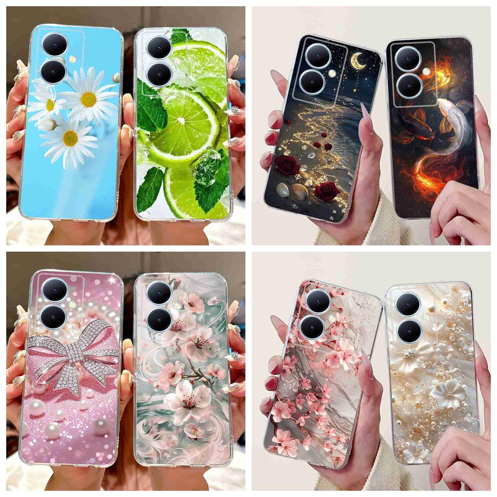 For Xiaomi POCO C40 4G 6.71" Case Summer Fresh Style Lemon Soft Silicone Cover For Poco C40 C40 220333QPG Protective Shell Coque