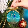Sea Glass Christmas Friendship Ornament 2D Acrylic Christmas Tree Decor Friend Keepsake Pendant For Winter Home