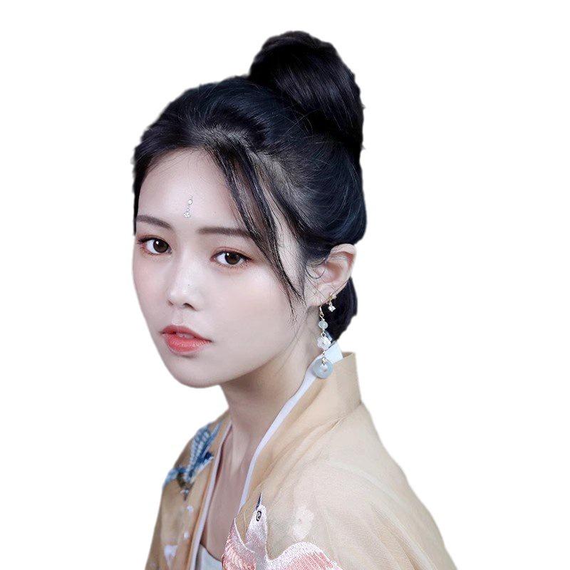 Chinese Handmade Flower Dangle Earrings - Women's Hanfu Fashion Accessory